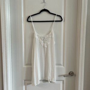 In Bloom White Tank Blouse Size XL